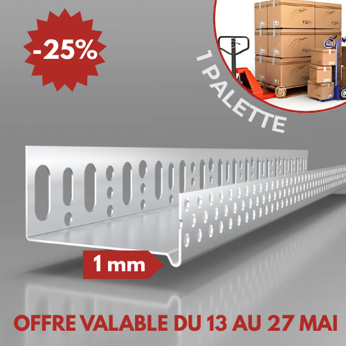 1 Palette : 360 rails de départ avec goutte d'eau largeur 140mm LO LIK00134